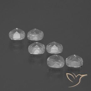 Pedras preciosas de Topázio Branco claro natural de 3.06 ct, Almofada, VVS-VS