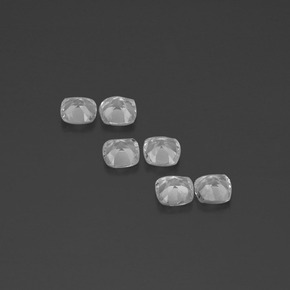 Pedras preciosas de topázio branco natural de 2,92 ct, almofada cortada, VVS-VS