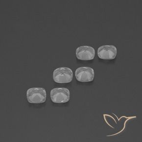 Pedras preciosas de Topázio Branco claro natural de 3.03 ct, Almofada, VVS-VS