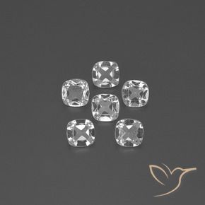 Pedras preciosas de Topázio Branco claro natural de 2.55 ct, Almofada, VVS-VS