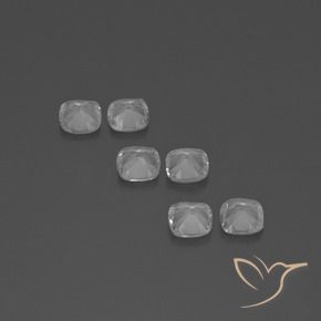 Pedras preciosas de Topázio Branco claro natural de 2.55 ct, Almofada, VVS-VS
