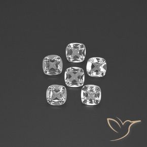 Pedras preciosas de Topázio Branco claro natural de 2.78 ct, Almofada, VVS-VS