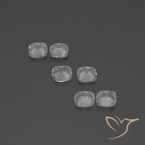 Pedras preciosas de Topázio Branco claro natural de 3.03 ct, Almofada, VVS-VS