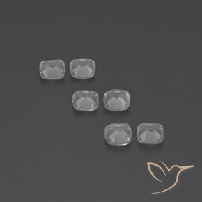 Pedras preciosas de Topázio Branco claro natural de 2.89 ct, Almofada, VVS-VS