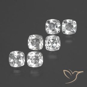 Pedras preciosas de Topázio Branco natural de 2.95 ct, Almofada, VVS-VS