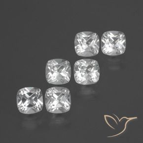 Pedras preciosas de Topázio Branco natural de 2.75 ct, Almofada, VVS-VS