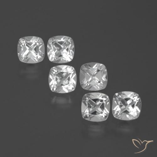 2.75ctw Natural Branco Topázio, Almofada, VVS-VS