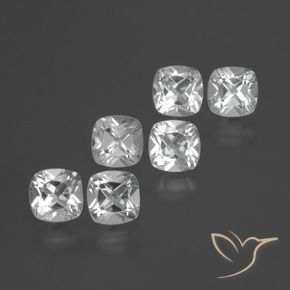 Pedras preciosas de Topázio Branco natural de 2.75 ct, Almofada, VVS-VS