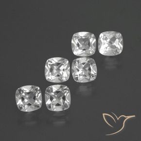 Pedras preciosas de Topázio Branco claro natural de 2.88 ct, Almofada, VVS-VS
