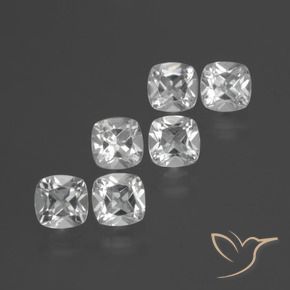Pedras preciosas de Topázio Branco claro natural de 2.71 ct, Almofada, VVS-VS