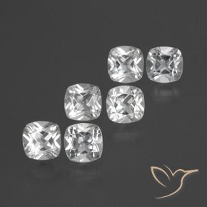 Pedras preciosas de Topázio Branco natural de 2.91 ct, Almofada, VVS-VS
