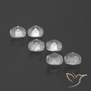 Pedras preciosas de topázio branco natural de 2,96 ct, almofada cortada, VVS-VS