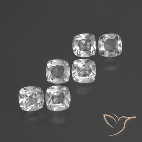 Pedras preciosas de Topázio Branco natural de 3.23 ct, Almofada, VVS-VS