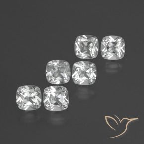 Pedras preciosas de Topázio Branco natural de 3.05 ct, Almofada, VVS-VS