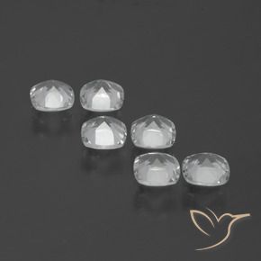 Pedras preciosas de Topázio Branco claro natural de 3.11 ct, Almofada, VVS-VS