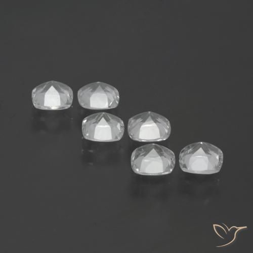 Pedras preciosas de Topázio Branco claro natural de 3.03 ct, Almofada, VVS-VS