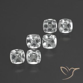 Pedras preciosas de Topázio Branco claro natural de 2.69 ct, Almofada, VVS-VS