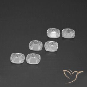 Pedras preciosas de Topázio Branco claro natural de 2.86 ct, Almofada, VVS-VS