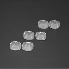 Pedras preciosas de topázio branco natural de 3,14 ct, almofada cortada, VVS-VS