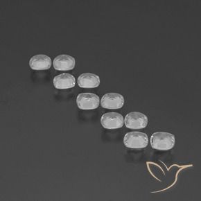 Pedras preciosas de Topázio Branco claro natural de 4.41 ct, Almofada cortada, VVS-VS