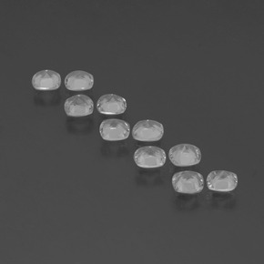 Pedras preciosas de topázio branco natural de 4,37 ct, almofada cortada, VVS-VS