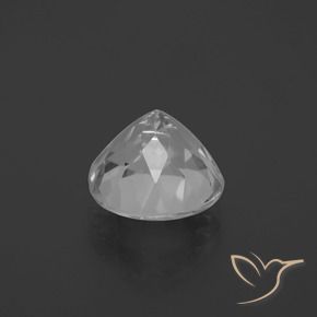 Topázio Branco claro Natural 4.84ct, Redondo, VVS-VS