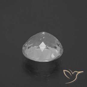 Topázio branco natural 6,60ct, corte redondo, VVS-VS