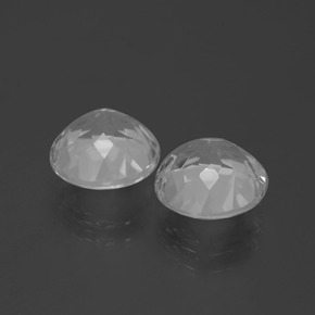 Pedras preciosas de topázio branco natural de 7,13 ct, corte redondo, VVS-VS