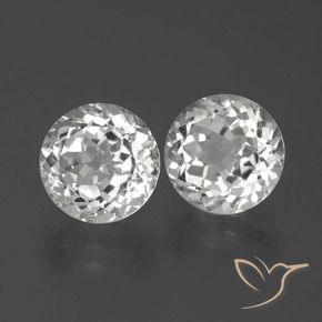 Pedras preciosas de Topázio Branco natural de 6.88 ct, Redondo, VS