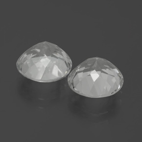 Pedras preciosas de topázio branco natural de 6,61 ct, corte redondo, VVS-VS