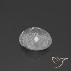 Topázio Branco claro Natural 4.44ct, Redondo, VVS-VS