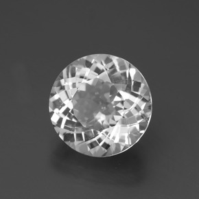Topázio branco natural 5,31ct, corte redondo, VVS