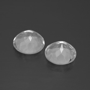 Pedras preciosas de Topázio Branco natural de 6.65 ct, Corte Redondo, VVS-VS