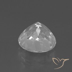 Topázio Branco claro Natural 4.14ct, Redondo, VVS-VS
