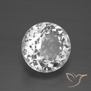 Topázio Branco Natural 3.68ct, Redondo, VVS-VS