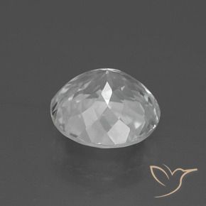Topázio Branco Natural 3.68ct, Redondo, VVS-VS
