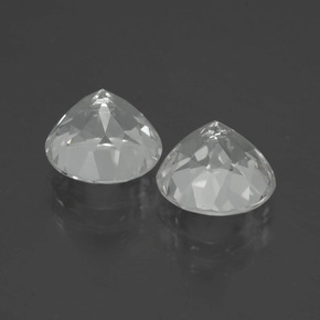Pedras preciosas de Topázio Branco natural de 7.33 ct, Corte Redondo, VVS-VS