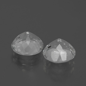 Pedras preciosas de topázio branco natural de 5,23 ct, corte redondo, VVS-VS