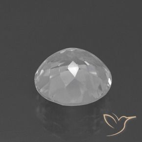 Topázio Branco claro Natural 3.40ct, Redondo, VVS-VS