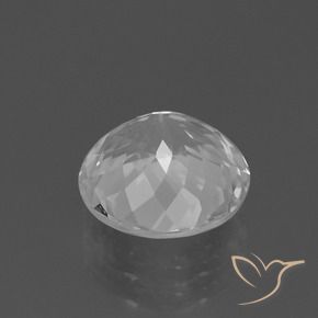 Topázio Branco claro Natural 3.41ct, Redondo, VVS-VS