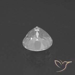 Topázio Branco Natural 3.69ct, Redondo, VVS-VS