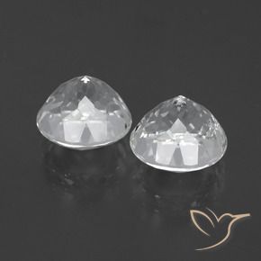 Pedras preciosas de Topázio Branco claro natural de 8.00 ct, Redondo, VS-SI