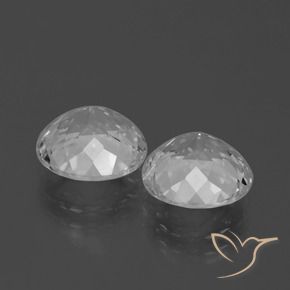 Pedras preciosas de topázio branco natural de 7,05 ct, corte redondo, VVS-VS