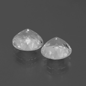 Pedras preciosas de Topázio Branco claro natural de 6.61 ct, Corte Redondo, VVS-VS