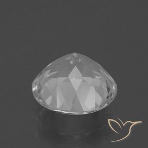 Topázio Branco claro Natural 4.33ct, Redondo, VVS-VS