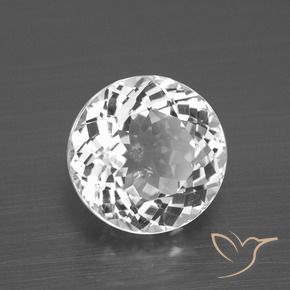Topázio Branco claro Natural 4.49ct, Redondo, VVS-VS