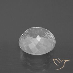 Topázio Branco claro Natural 4.49ct, Redondo, VVS-VS