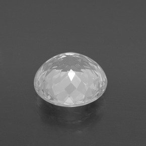 Topázio branco natural 4,05ct, corte redondo, VVS