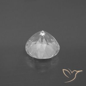 Topázio branco natural 3,74ct, corte redondo, VVS-VS