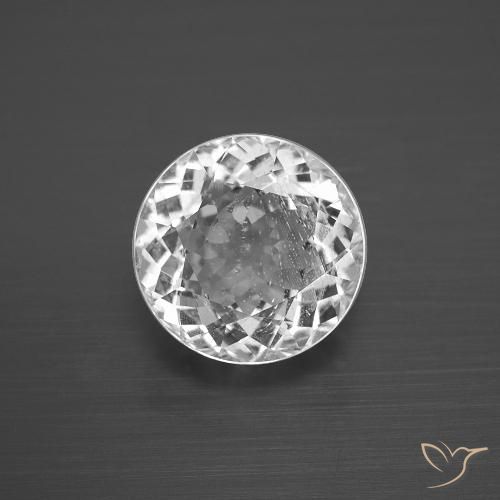 4.30ct Natural Branco Topázio, Redondo, VS